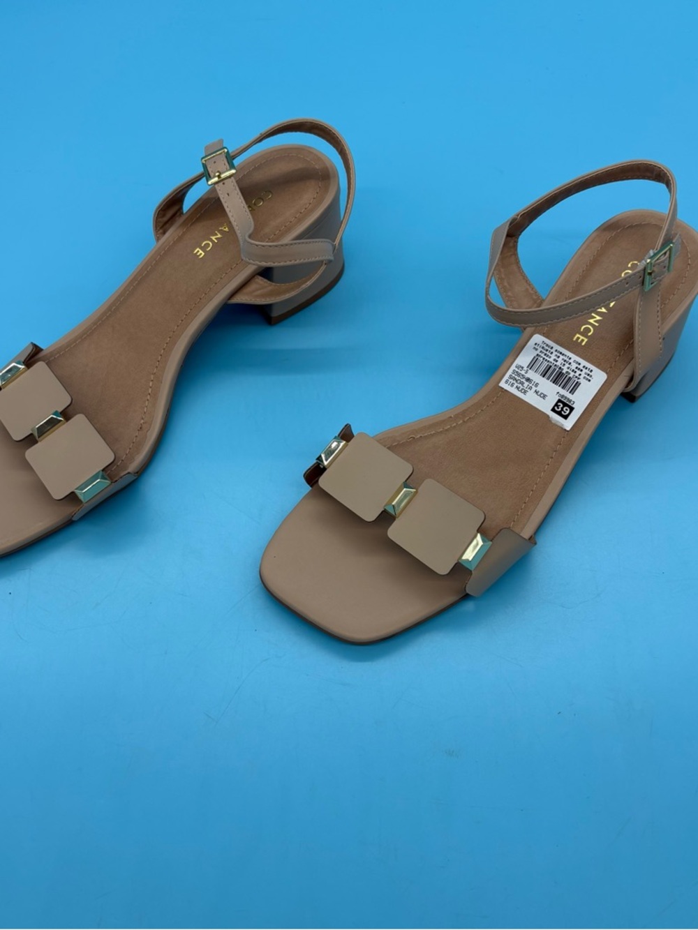 Constance Sandals Nude Women’s Size 10 - Picture 3 of 9